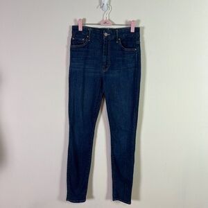 Mother Women’s High Rise Dark Wash Skinny Denim Jeans